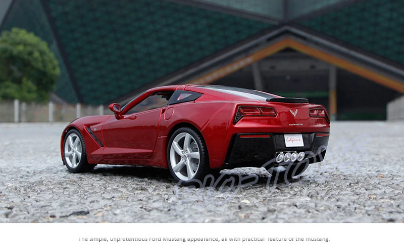 New Arrival Gift Corvette Z51 1/18 Large Racing Model Car Design Metal Vehicle Toys Openable Door Big Fan Collection Static | Игрушки и