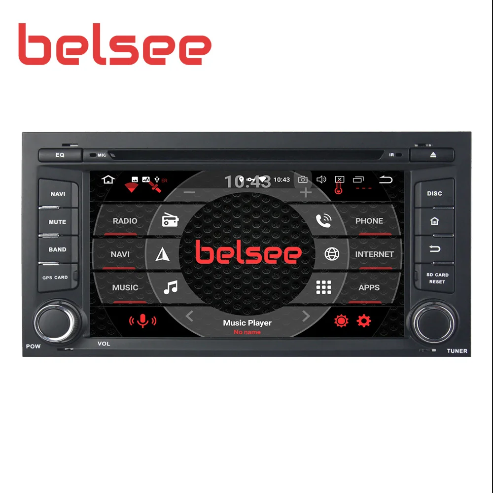 Belsee для Seat Leon 2013- Android 9,0 Автомагнитола Стерео Авторадио gps-навигация, dvd-плеер СБ Navi 4GB 64GB 8 Core