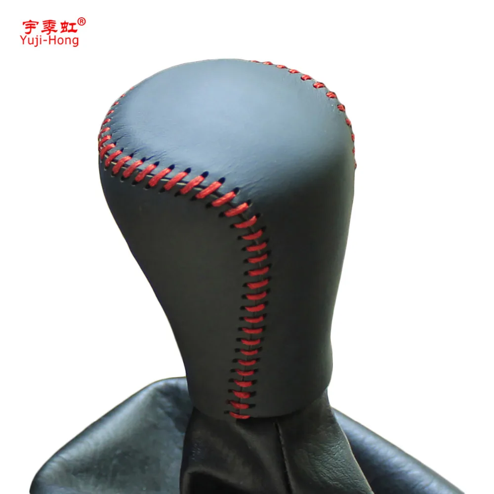 

Yuji-Hong чехлы на автомобильное снаряжение чехол для Chery A3 2011 ошейники с ручным переключением из натуральной кожи ручная строчка Черный Автомо...