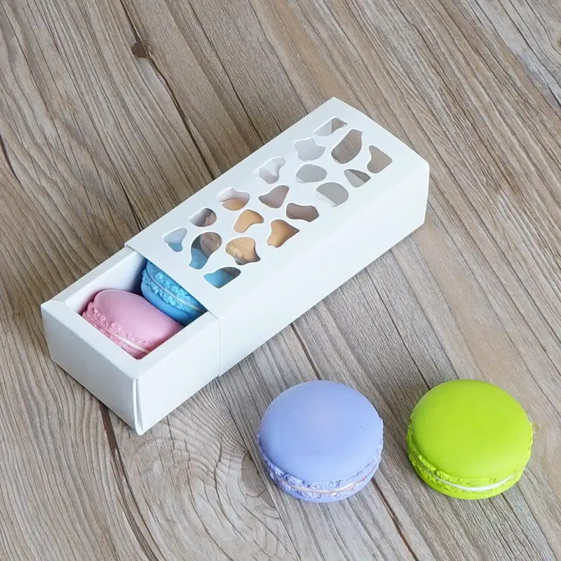 Крафт-бумагу коробки макарон пекарня подарочная упаковка, Cookie Macaron бумаги, картона, коробки Для свадебной вечеринки поставки