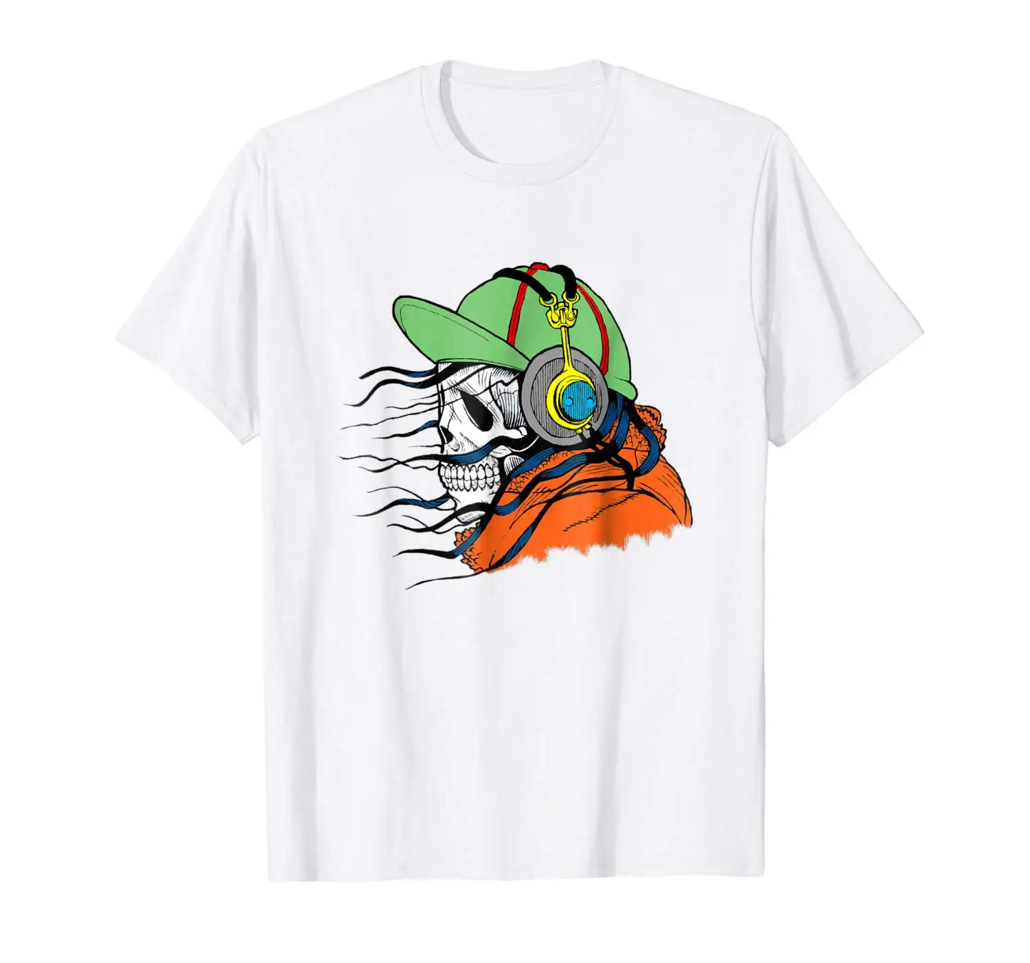 

Music Lo Fi Hip Hop Skull Shirt 2018 New Fashion T Shirt Men Cotton Tops Summer Cool Funny T-Shirt Loose Top Tee