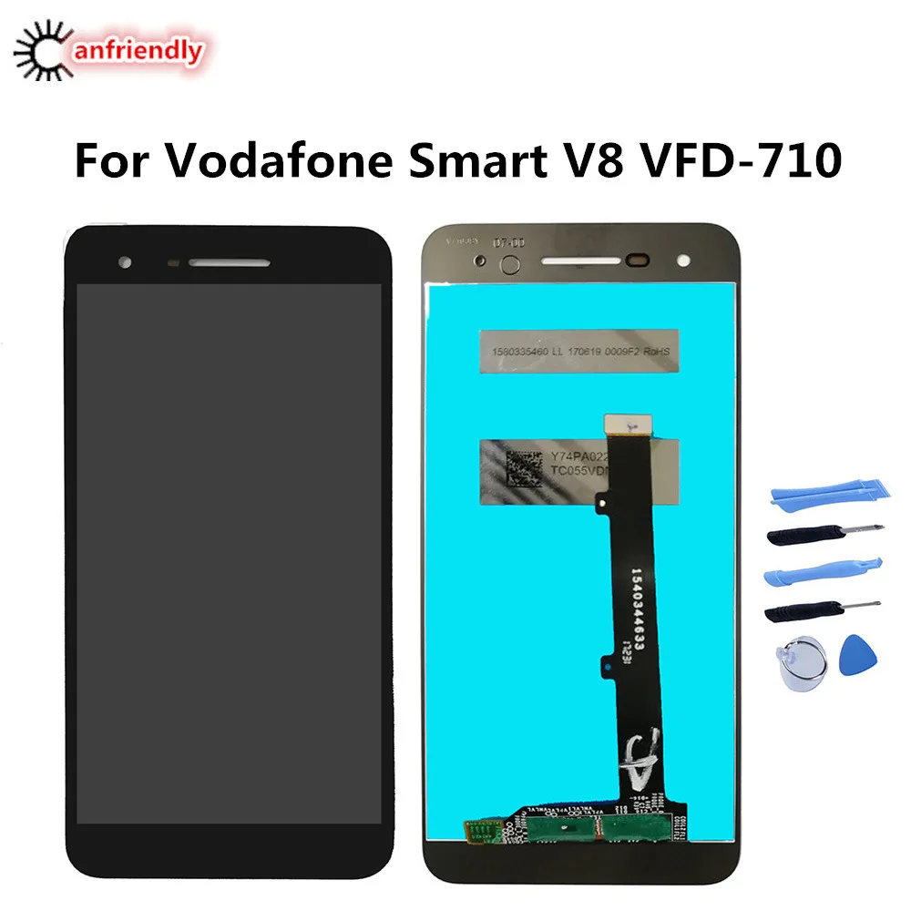 Для Vodafone Smart V8 VFD 710 ЖК дисплей + сменный сенсорный экран дигитайзер в сборе ремонт