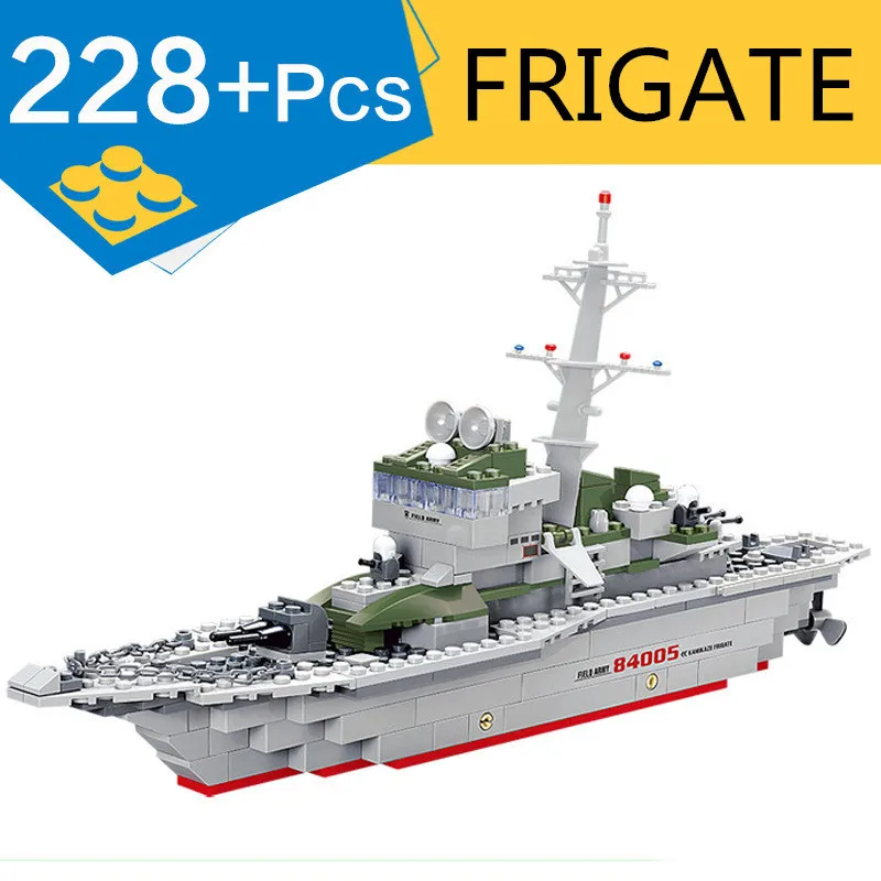 KAZI 84005 крейсер армейский военный фрегат строительные блоки война Legoing морской