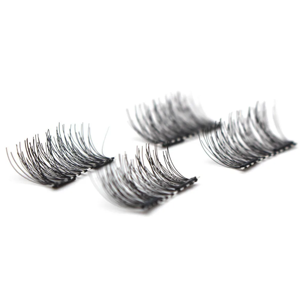 False Eyelashes 3D Magnet Magnetic Eyelash Extension Full Strip Lashes Soft Hair Reusable Easy Wear Fake Eye | Красота и здоровье