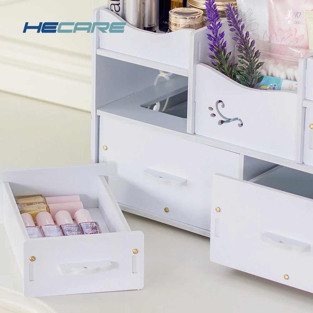 HECARE пластиковый органайзер для макияжа, контейнер для ювелирных изделий, водонепроницаемая коробка для хранения, косметический контейнер, чехол для хранения ювелирных изделий, Органайзер