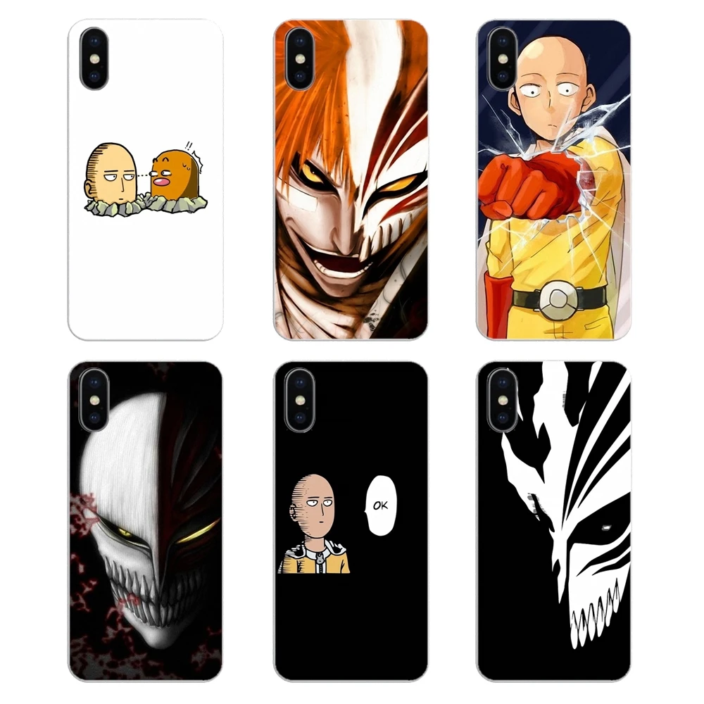 Soft Case Cover For iPhone XS Max XR X 4 4S 5 5S 5C SE 6 6S 7 8 Plus Samsung Galaxy J1 J3 J5 J7 A3 A5 Anime Bleach One Punch Man |