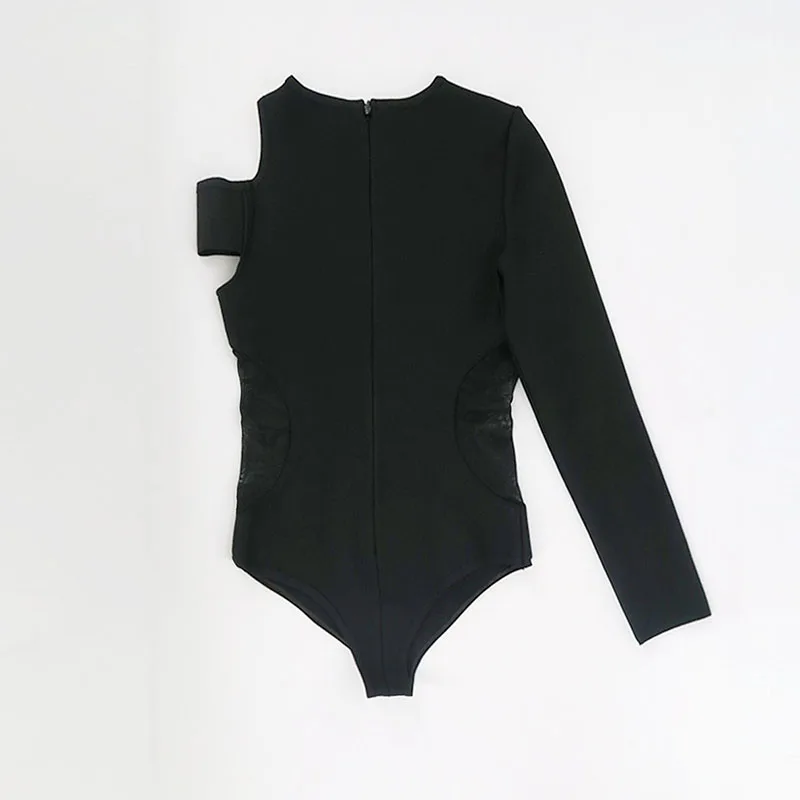 Новинка 2018 женские сексуальные боди с длинным рукавом и круглым вырезом