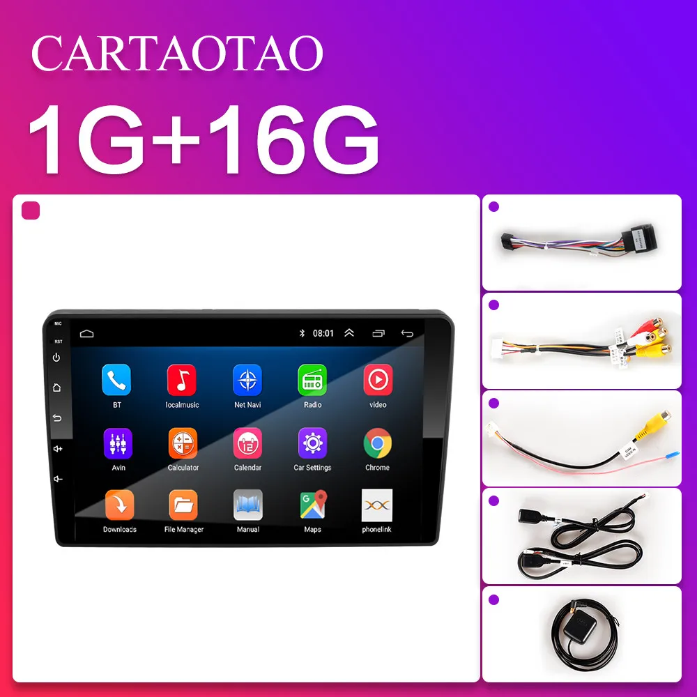 H-Elyess-ZS-1G 2 din Android 8,1 GO Автомобильный мультимедийный плеер для peugeot 301/C-Elysee 2004-2007 2.5D hd-навигатор для автомобиля gps навигация Bluetooth плеер - Цвет: H-Elyess-ZS-1G