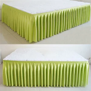 Разноцветная шелковая шифоновая юбка белого цвета для свадебного стола, праздничная Банкетная сценическая скатерть для украшения стола