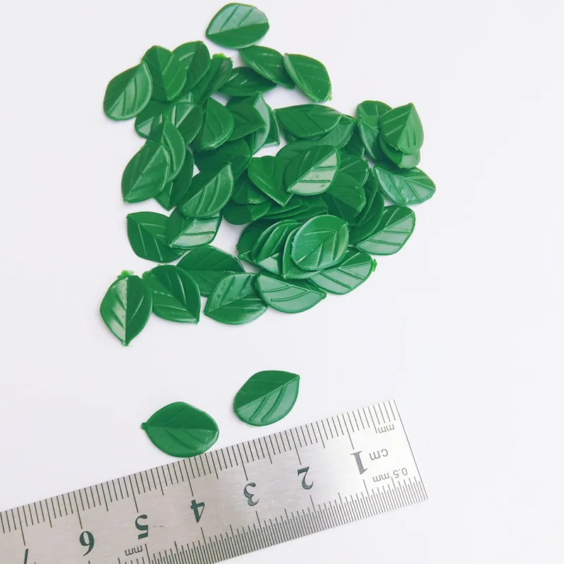 Happy Monkey 50pcs/pack Slime Supplies Charms Toy Mini PVC Pretend Leaves Addition DIY Filler Decor For Fluffy Cloud Clear Slime
