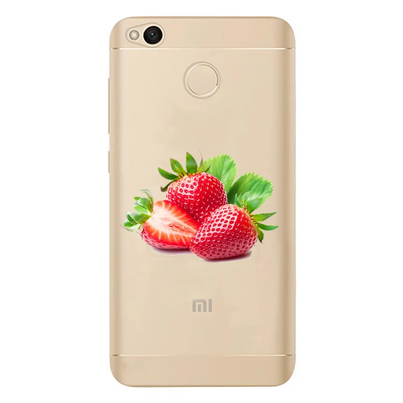 Для Xiaomi Redmi 4X Note 4 4A 3 Симпатичные из мягкого ТПУ красочные мягкие фрукты