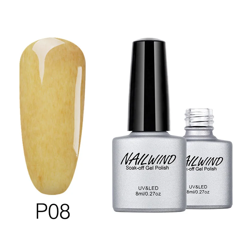 NAILWIND, 8 мл, серия из искусственного меха, Гель-лак для ногтей 01-26, верхнее Базовое покрытие, необходимое для дизайна ногтей, УФ-маникюр, замачиваемый Полупостоянный Гель-лак - Цвет: NDP08