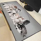 Коврик для мыши Mairuige с изображением белых собак, противоскользящий игровой компьютерный коврик для мыши из натурального каучука, для LOL, Cs, Go, DOTA2