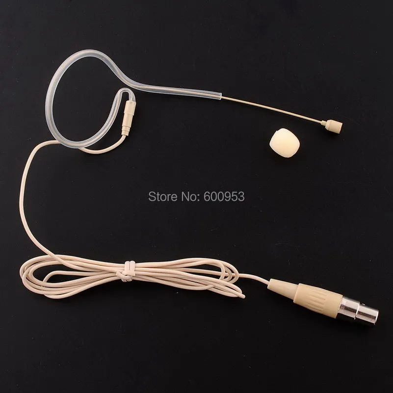 

Skin ear Hook Hanging Headset Microphone for Shure ULX, SLX, PGX, UT, KCX, BLX, GLX ... Wireelss SK500TA4F