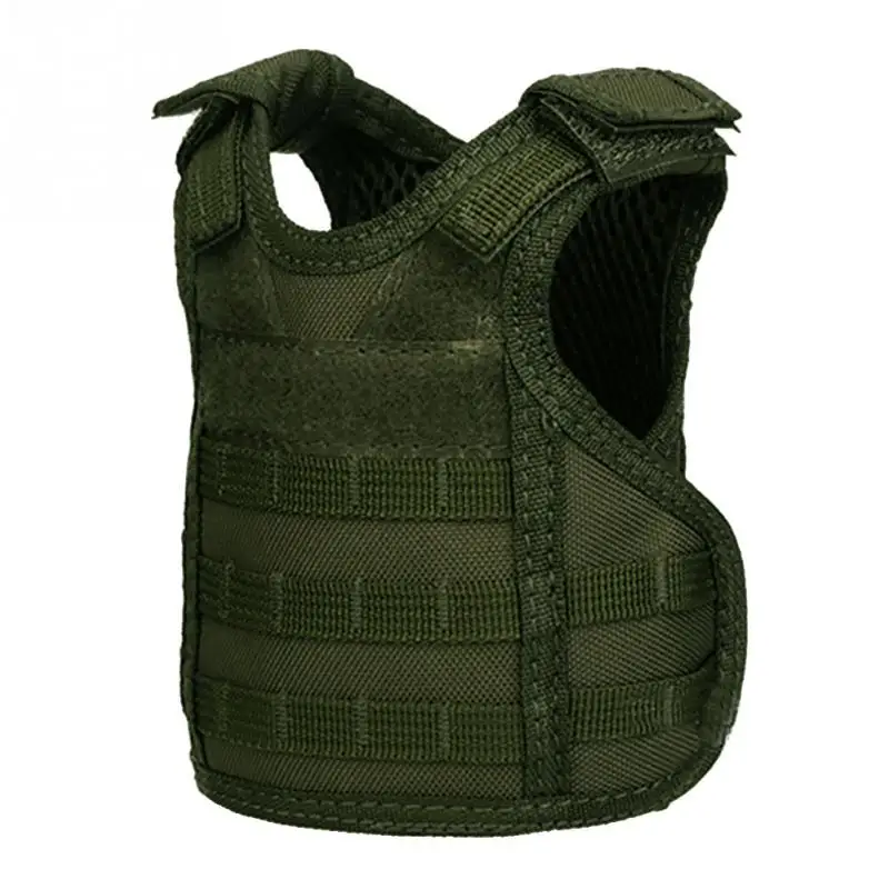 Тактический жилет слой Военная бутылка пива набор мини Molle жилет охотничья бутылка напиток набор регулируемые плечевые ремни