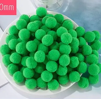 19green 100 шт. 10/15/20/25 мм Мини пышная Нижняя Pom Poms помпонами ручной работы для детей игрушки свадебный Декор DIY товары для шитья и рукоделия - Цвет: 19green