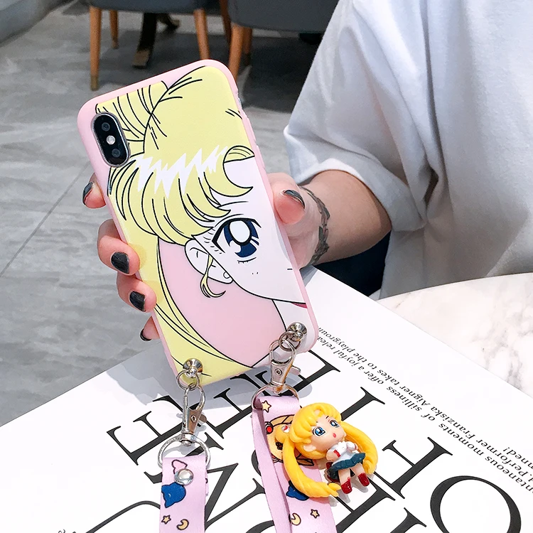 SAM S10E милый 3D Сейлор Мун чехол для телефона Samsung Galaxy S6 S7 Edge S8 S9plus S10plus note8/note9/4/5