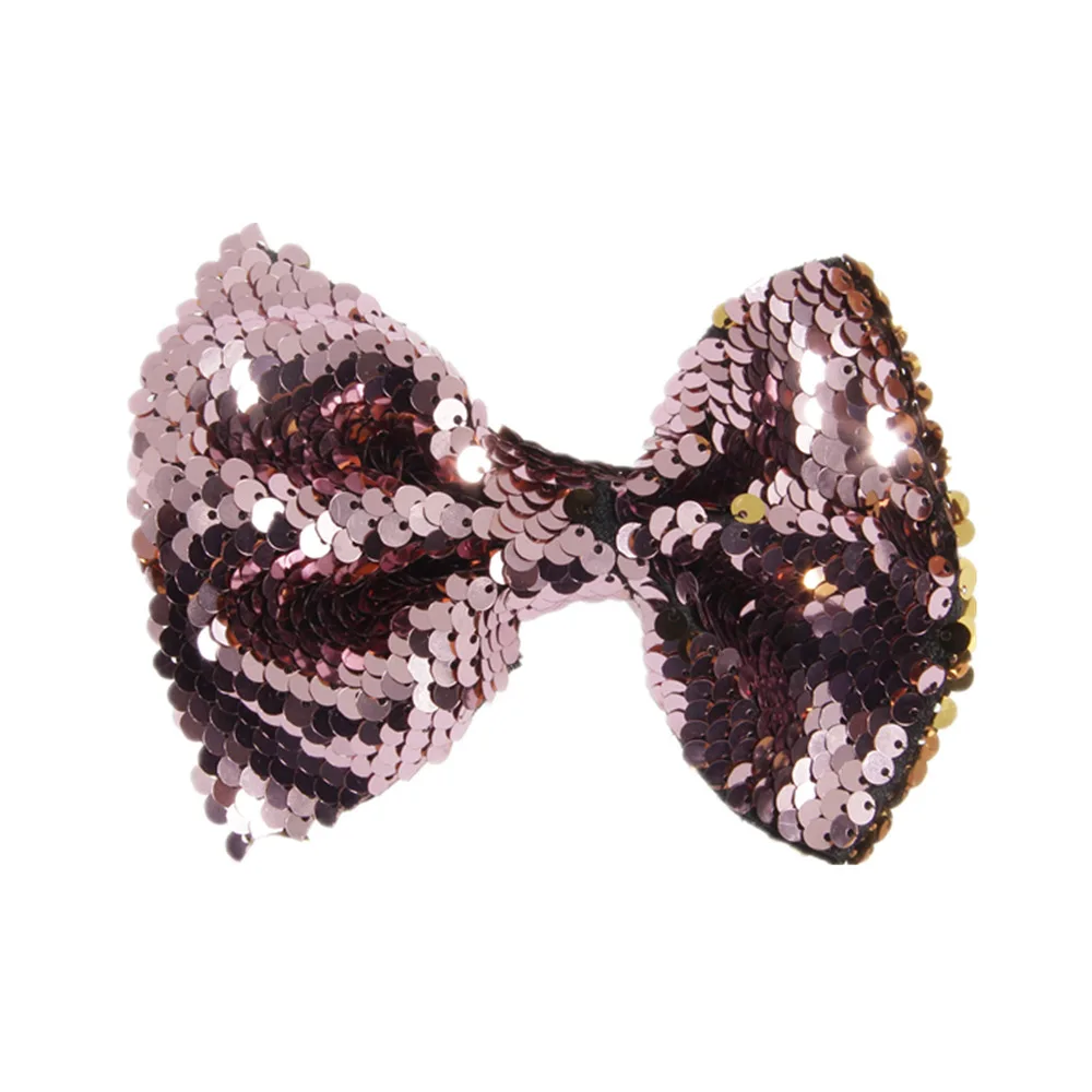 Yundfly 5 &quotдвусторонний бант с блестками и зажимами для девочек радужные бантики