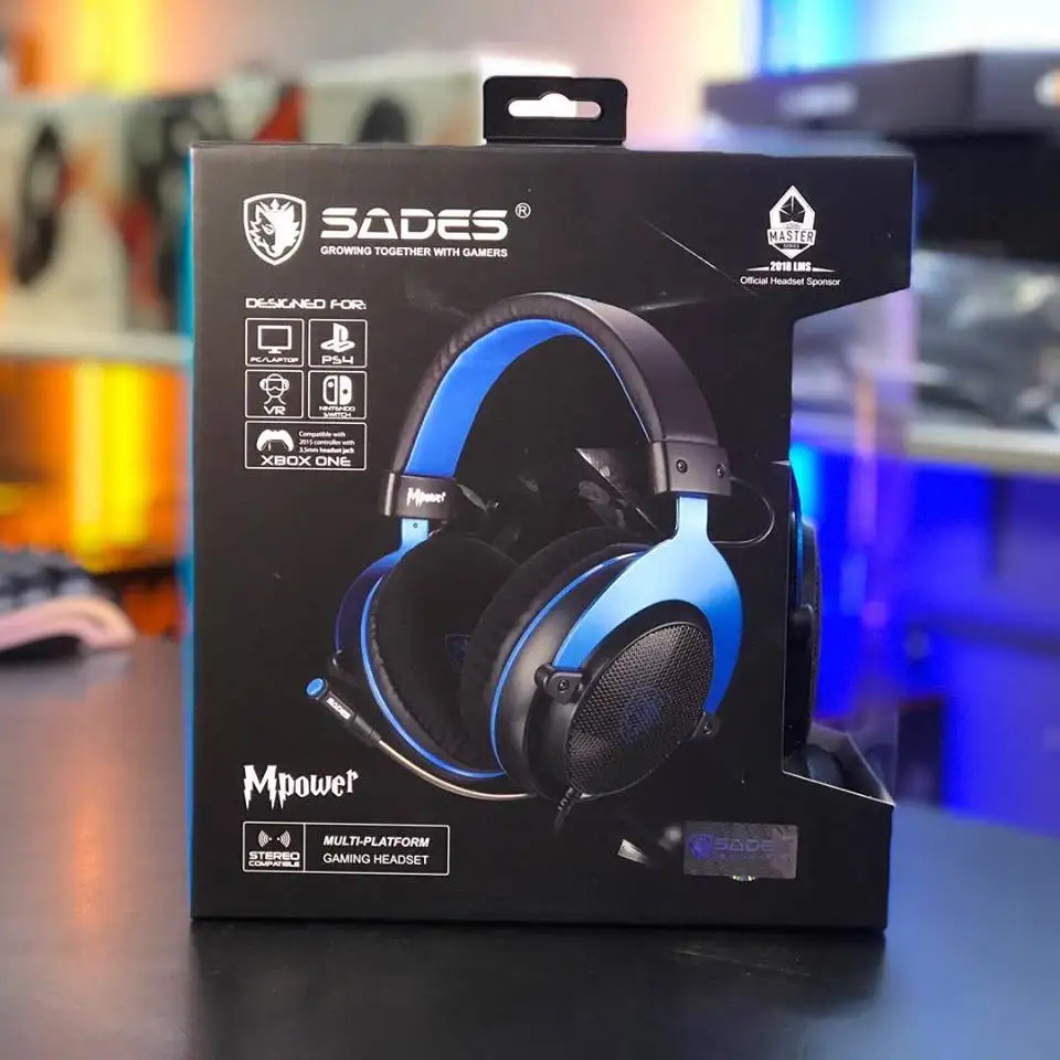 SADES Mpower игровые наушники для ПК/ноутбук/PS4/Xbox One(версия 2015)/мобильные устройства/виртуальная реальность/Nintendo Switch.