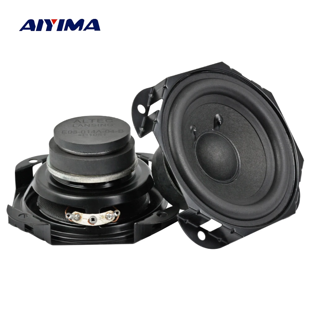 AIYIMA 2 шт. 3 дюймов аудио Портативный Динамик s НЧ динамик Bluetooth AUX Колонка 4Ohm 10W