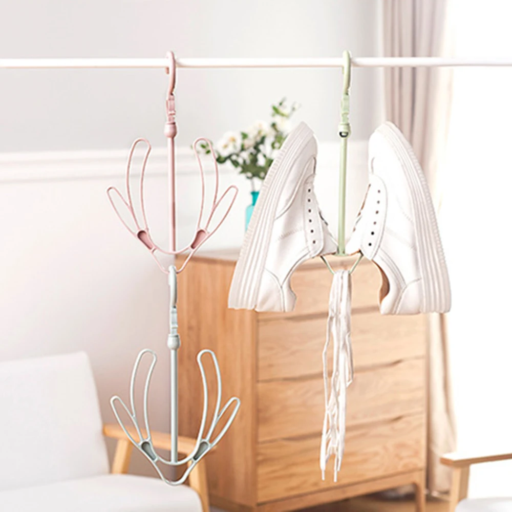 2 крючки станок и пластиковая обувь сушилка подвесная полка для хранения вещей