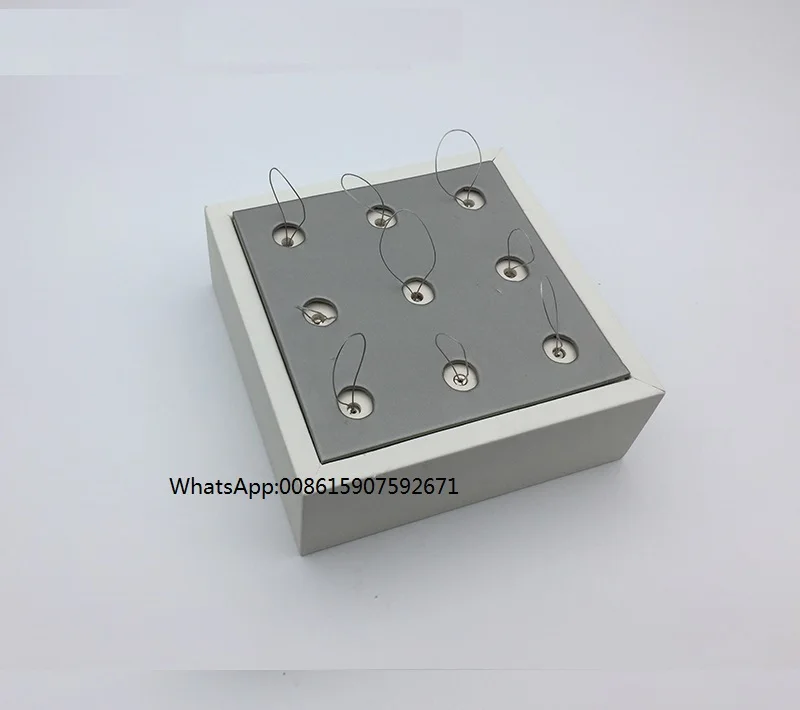 9 holes tray Ювелирные изделия Противоугонный витрина кулон серьги кольцо безопасности дисплей лоток с выдвижной вытяжной шкаф коробка - Цвет: 9 holes tray
