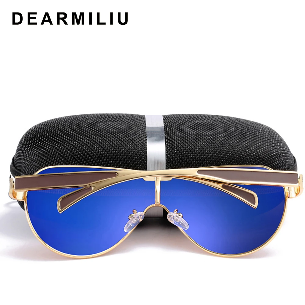 Мужские солнцезащитные очки DEARMILIU брендовые поляризационные унисекс с одной