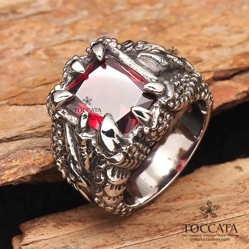 Искусственное кольцо с когтями Zicon и Dragon для мужчин женщин модное винтажное из