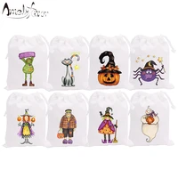 halloween theme party favor bags series 2 pumpkin ghost cat witch treat or trick candy bags gift bags party container supplies
