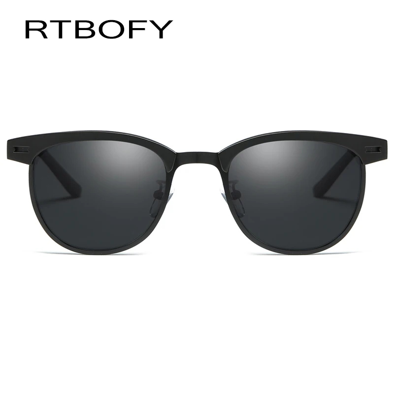 RTBOFY 2018 новые брендовые поляризованные солнцезащитные очки мужские черные в