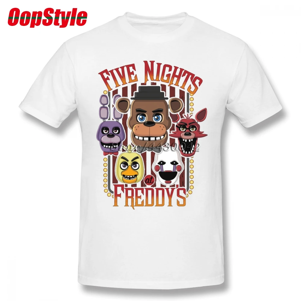 Five Nights At Freddy взрослая футболка для отдыха летние топы мужчин короткий рукав