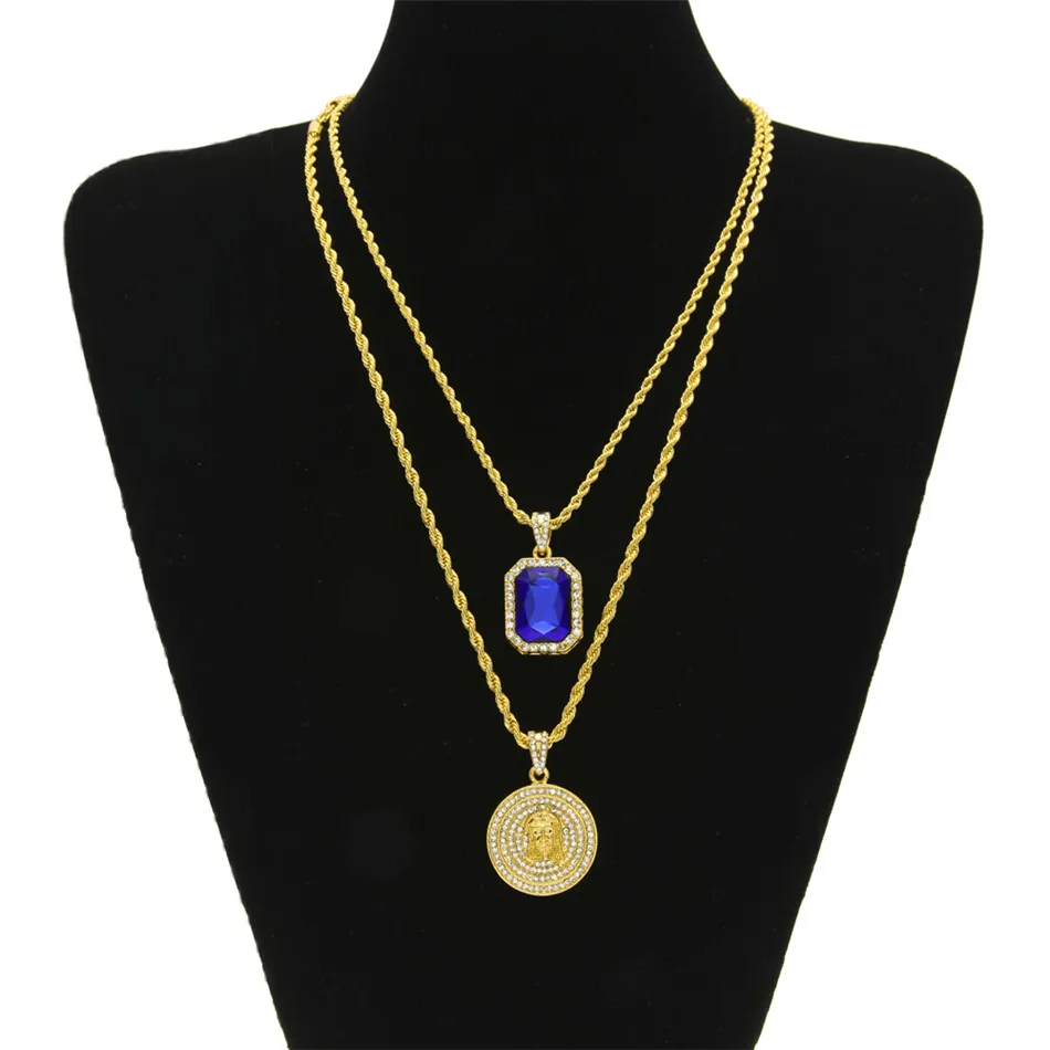 Мужские украшения UWIN набор украшений в стиле хип хоп микро квадратные кристаллы