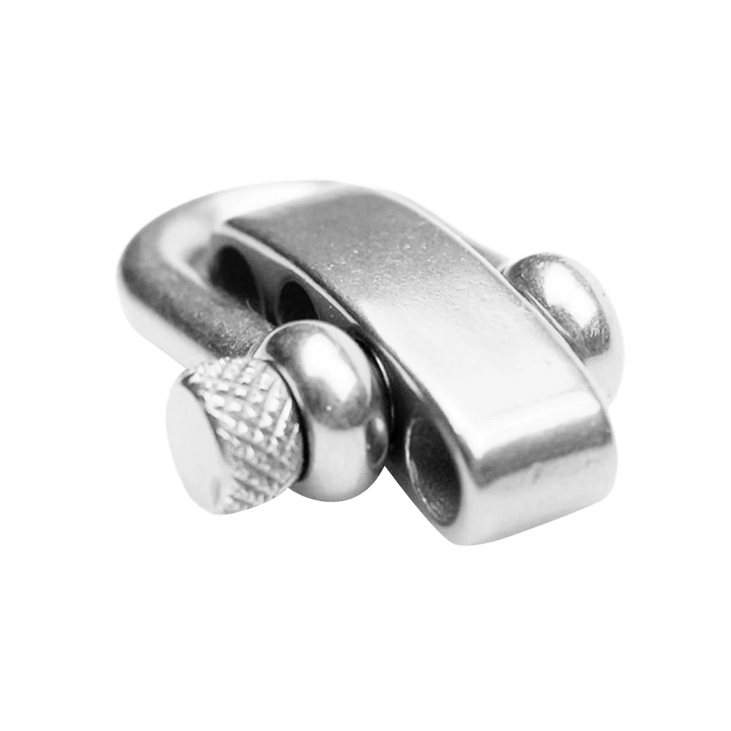 Adjustable 1Pcs 304 Stainless Steel U Flat High Quality Shackle Buckle Clasp for Outdoor Sports Survival Paracord Bracelet Rope | Спорт и
