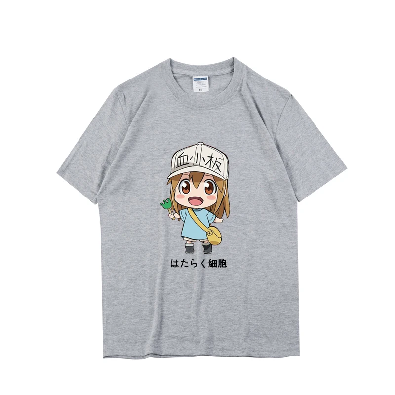 Аниме! Новинка 2018 года футболка для косплея Hataraku Saibou с изображением героев