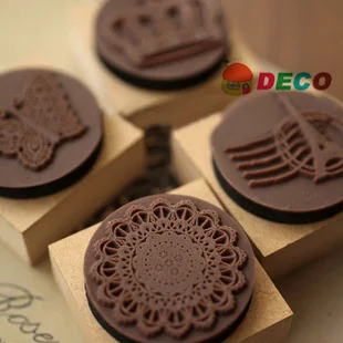 1 шт./лот Винтажный кружевной штамп/Бабочка/Башня/корона Подарочный штамп DIY с