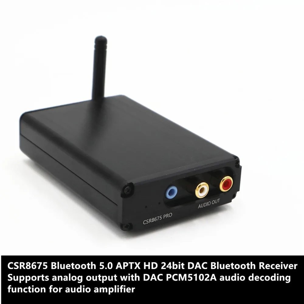 

Used on automobiles Enjoy the lossless music transmission of the Bluetooth 5.0 audio decoder CSR8675 APTX HD + PCM5102 DAC