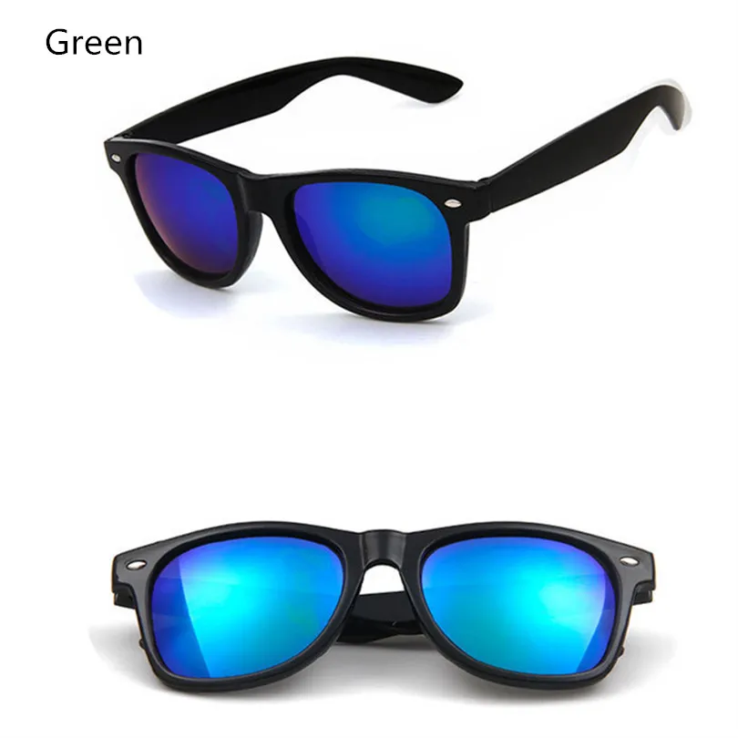 Green Мужские и женские очки, солнцезащитные очки, черная оправа, очки UV400, солнцезащитные очки для вождения, для мужчин и женщин - Цвет линз: Green