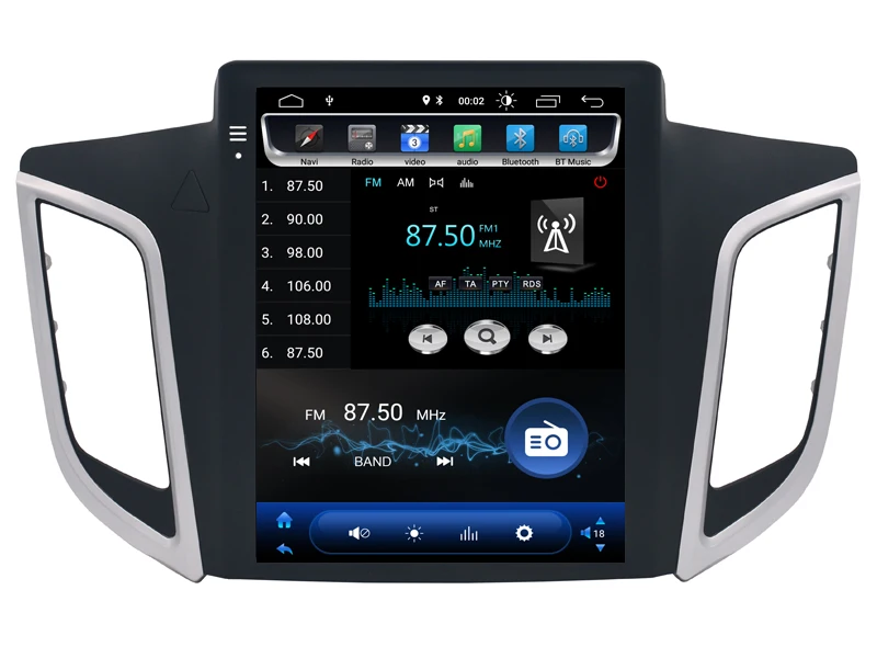 AVGOTOP Android 9 0 Tesla вертикальный экран автомобильное радио GPS Мультимедиа для HYUNDAI IX25