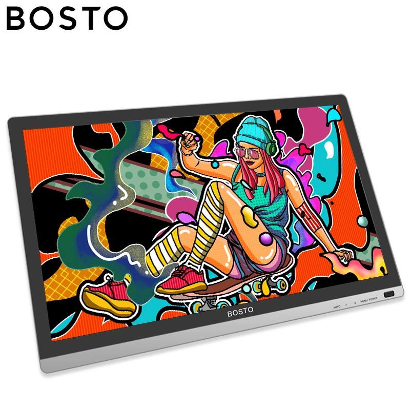 Графический планшет BOSTO BT 22 mini для рисования 8192 дюйма с безбатарейным стилусом|bosto