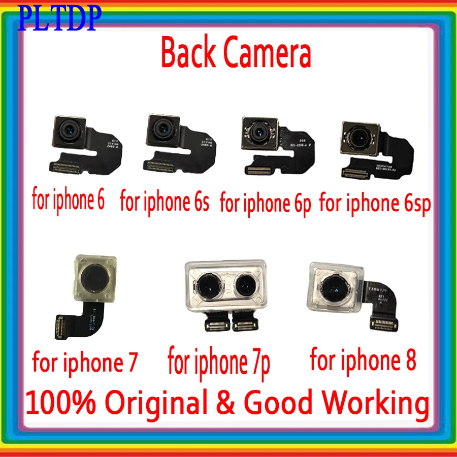 

Back camera for iPhone 6 6P 6S 6SP 7 7P 8 8P X X XS XR XS XS-MAX- --Camera Rear Camera with Flash Module Module Flex Cable