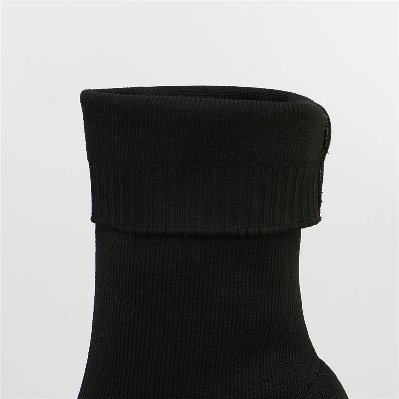 2019 г. женские сапоги стрейч белый носок ботильоны на высоком каблуке 9 см шпильке