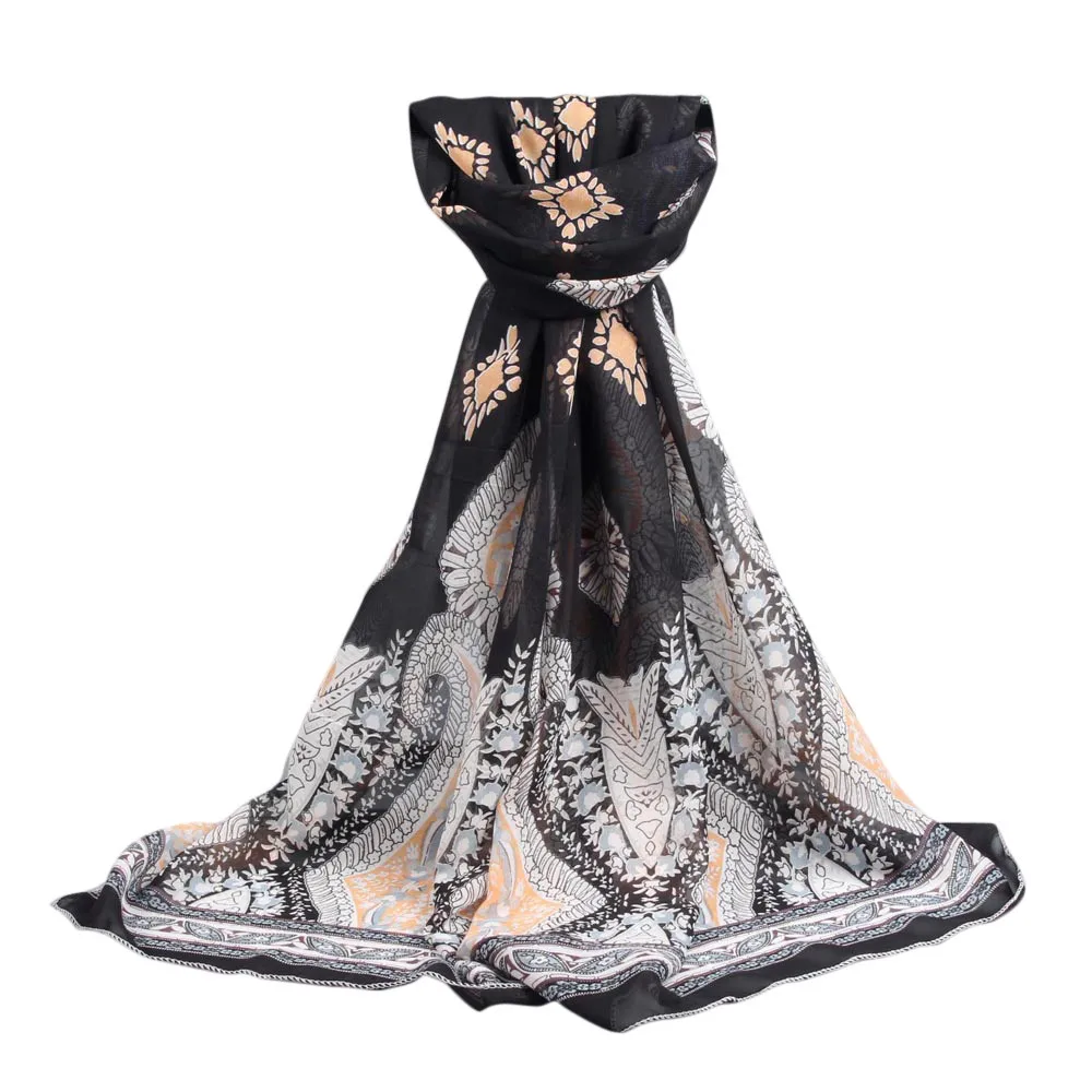 2017 Новый Женская Мода Длинный Мягкий Wrap шарф Дамы Шаль Шифон Шарф Шарфы L515|scarf