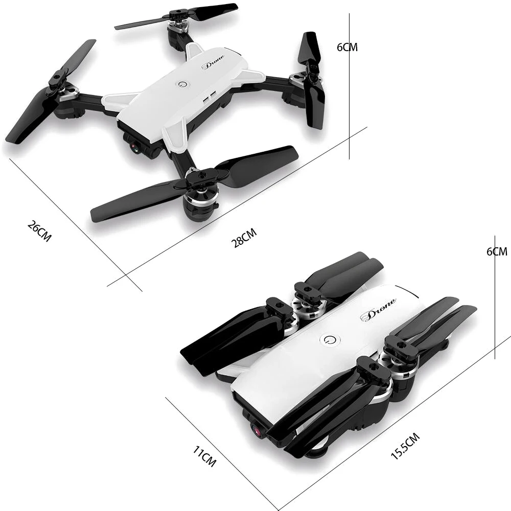 Дрон с дистанционным управлением JD-20 JD20 WIFI FPV HD широкоугольной камерой высоким