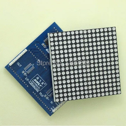 5 шт./лот 16X16 Светодиодный точечный матричный экран с китайскими символами