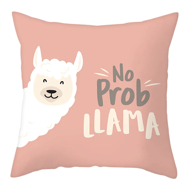 PC10237 Fuwatacchi LLAMA queen Наволочка для подушки с животным принтом наволочка из полиэстера для домашнего дивана декоративная наволочка - Цвет: PC10237