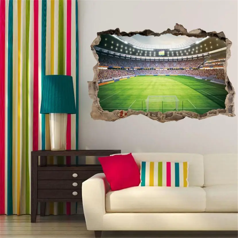 Домашний декор DIY Play Football House Съемная настенная наклейка домашняя Наклейка