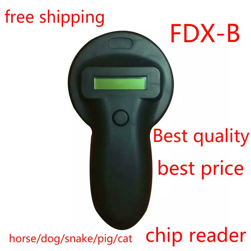 FDX-B 134.2KHz Handheld Animal Microchip Glass Tag Reader Scanner Pet microchip portable rfid scanner/ animal | Безопасность и