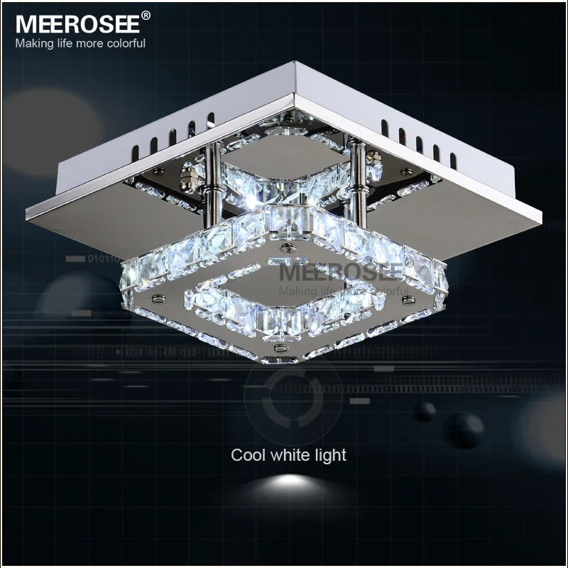 

Square LED Crystal Light Chandelier Lighting for Aisle Porch Hallway Stairs wth LED Light Bulb 12 Watt 100% Guarantee
