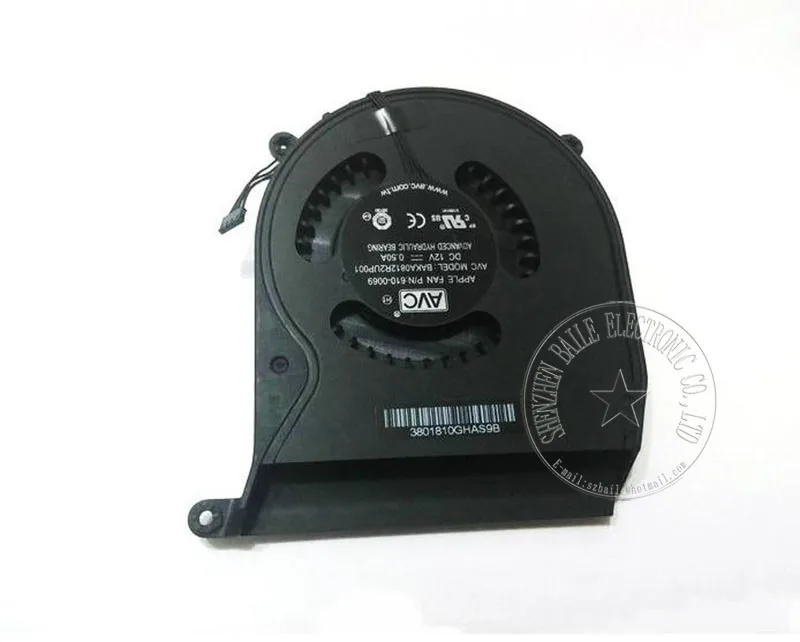 5 шт./лот Новинка A1347 кулер для ноутбука APPLE MACBOOK и Mac Mini (Mid 2011) 816 Новый MC270 438 936 MC815