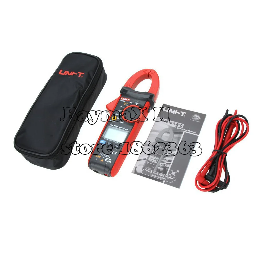 

UNI-T UT216B LCD Display 600A True RMS Digital Clamp Meters Auto Range w/ NCV V.F.C. & Frequency,AC/DC Voltage AC Current Tester
